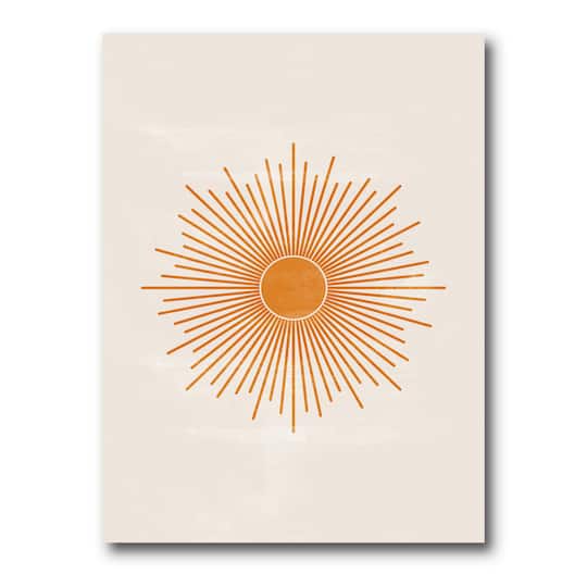 Designart - Orange Sun Print II